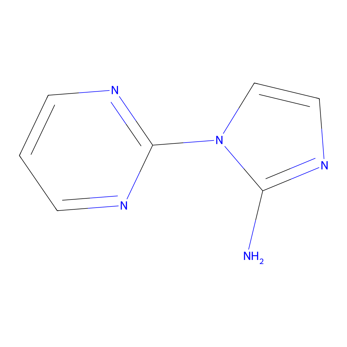 1-(pyrimidin-2-yl)-1H-imidazol-2-amine molecular structure, CAS 2274020-20-9