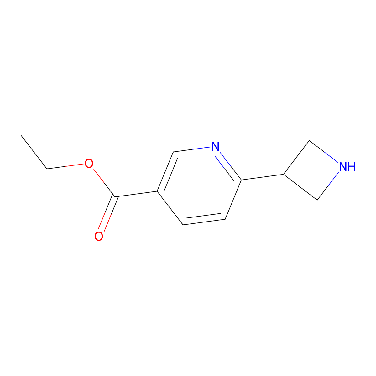 Ethyl 6-(azetidin-3-yl)pyridine-3-carboxylate molecular structure, CAS 2274041-39-1