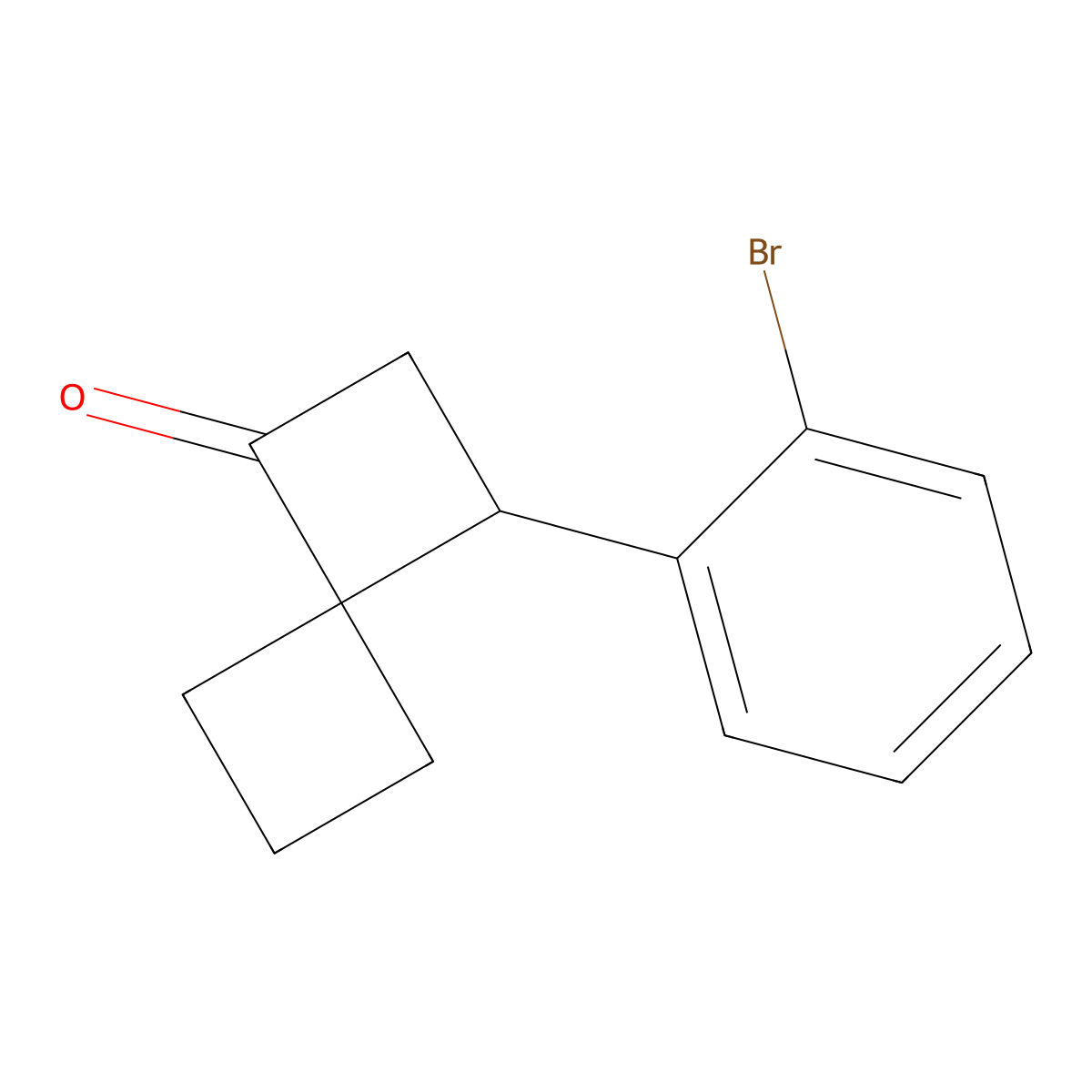 3-(2-Bromophenyl)spiro[3.3]heptan-1-one molecular structure, CAS 2274055-89-7