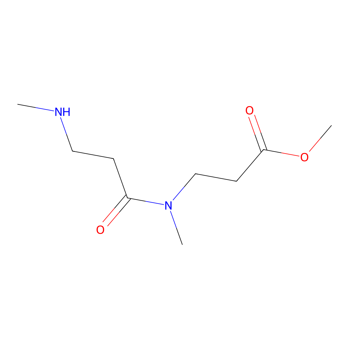 methyl 3-[N-methyl-3-(methylamino)propanamido]propanoate molecular structure, CAS 2274169-38-7