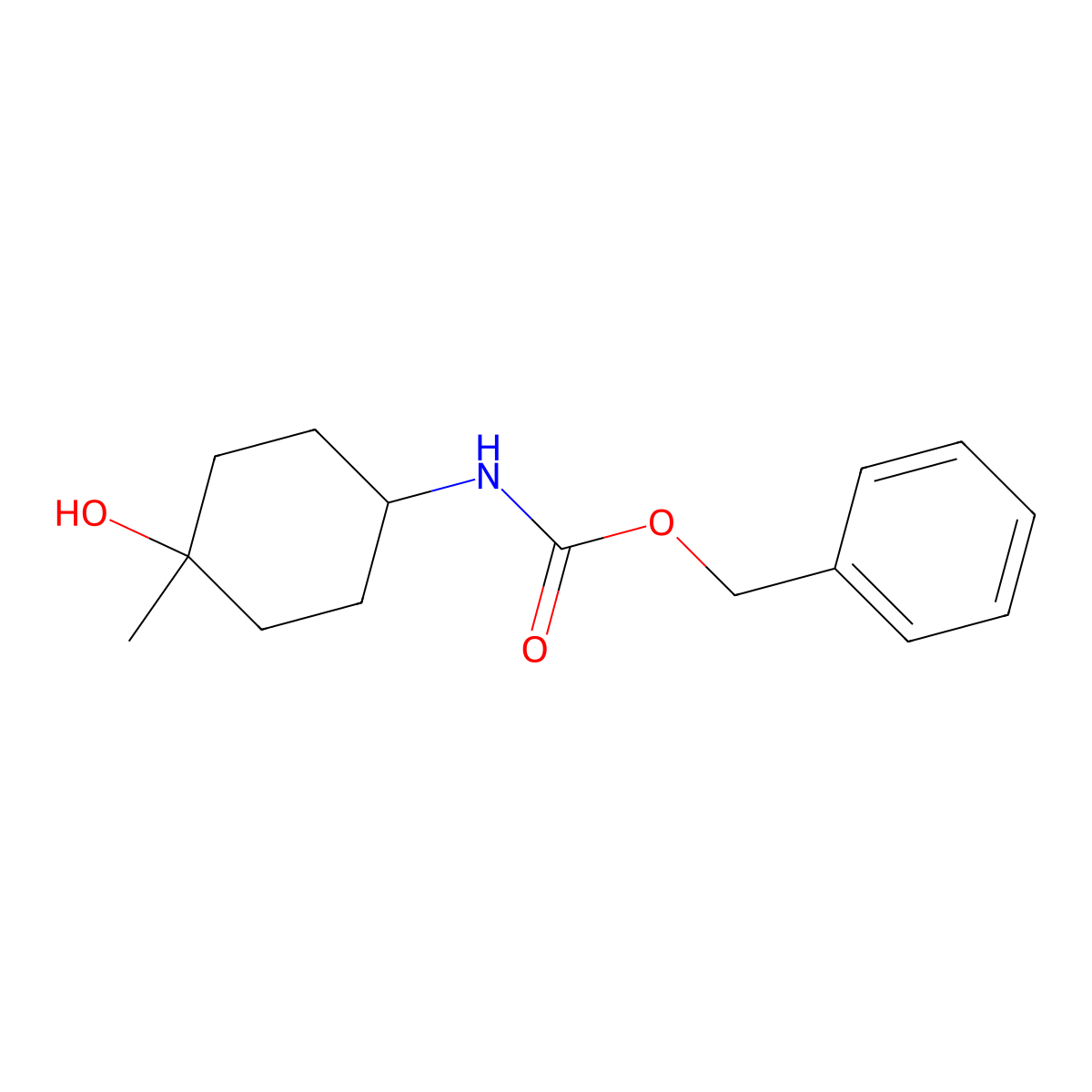 benzyl N-(4-hydroxy-4-methylcyclohexyl)carbamate molecular structure, CAS 2274190-85-9