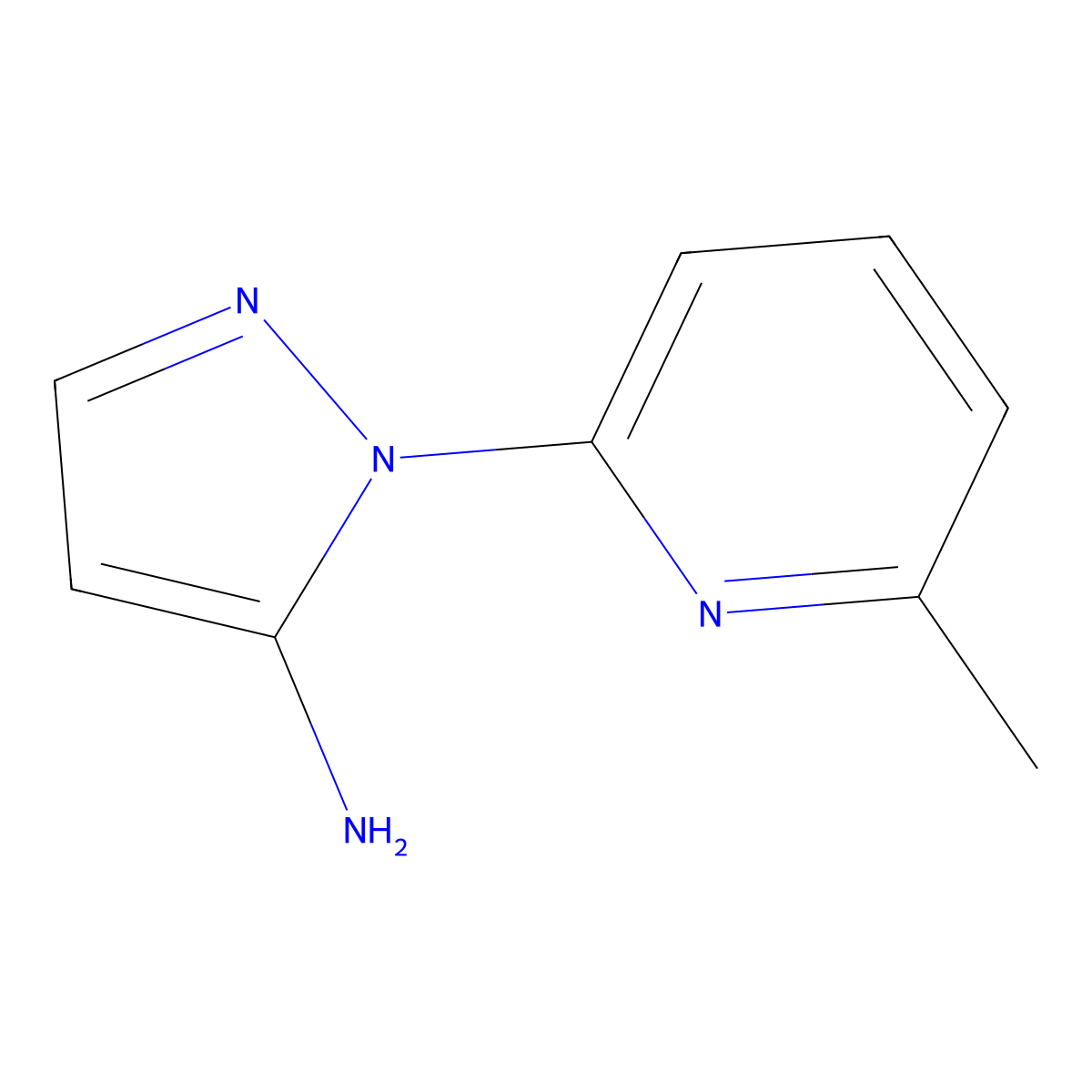 1-(6-methylpyridin-2-yl)-1H-pyrazol-5-amine molecular structure, CAS 2274230-18-9