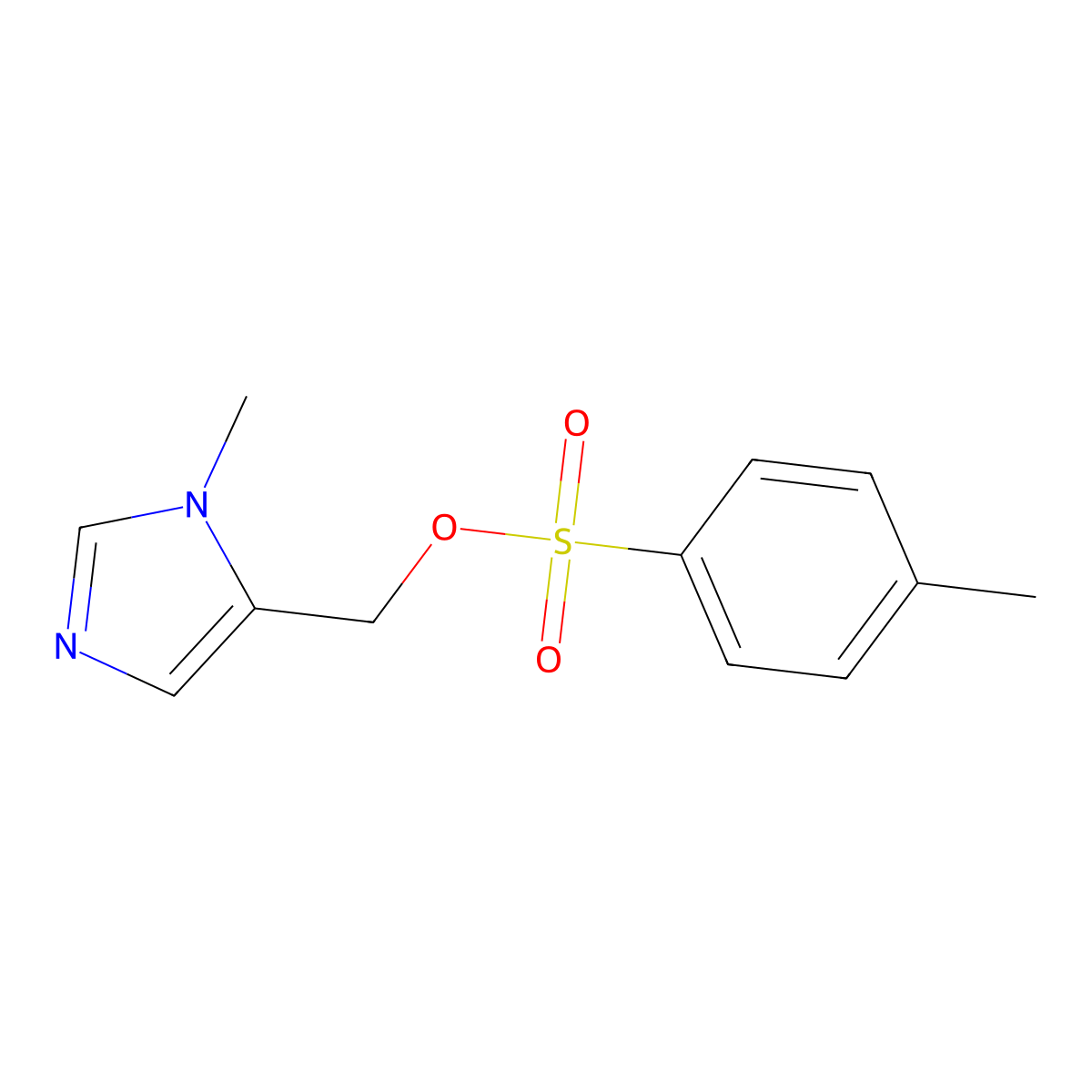 (1-methyl-1H-imidazol-5-yl)methyl 4-methylbenzene-1-sulfonate molecular structure, CAS 2274238-89-8