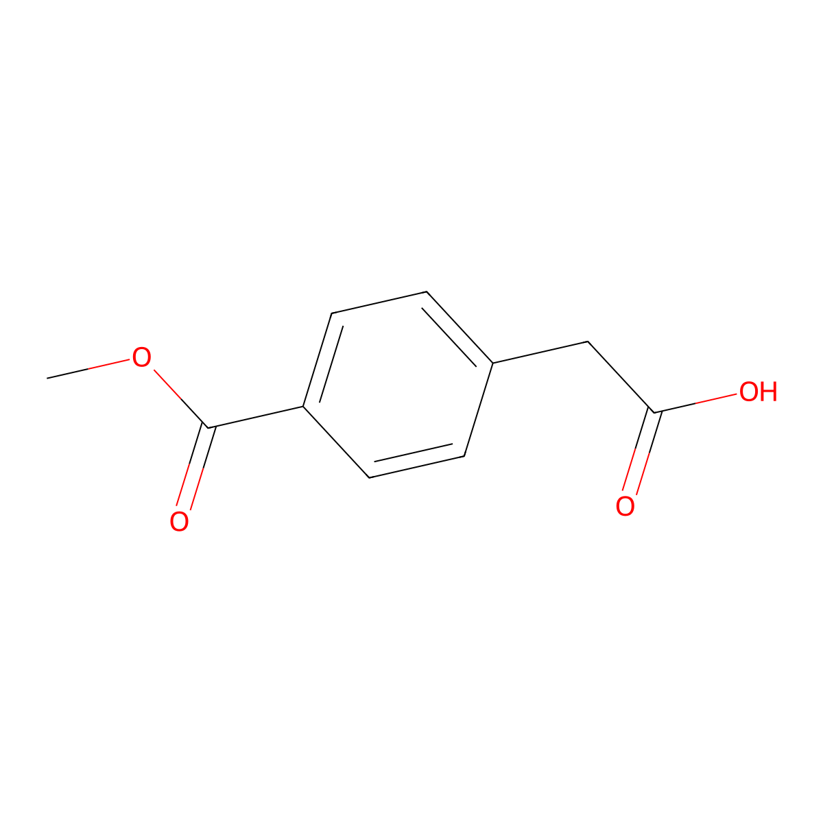 2-(4-(Methoxycarbonyl)phenyl)acetic acid molecular structure, CAS 22744-12-3