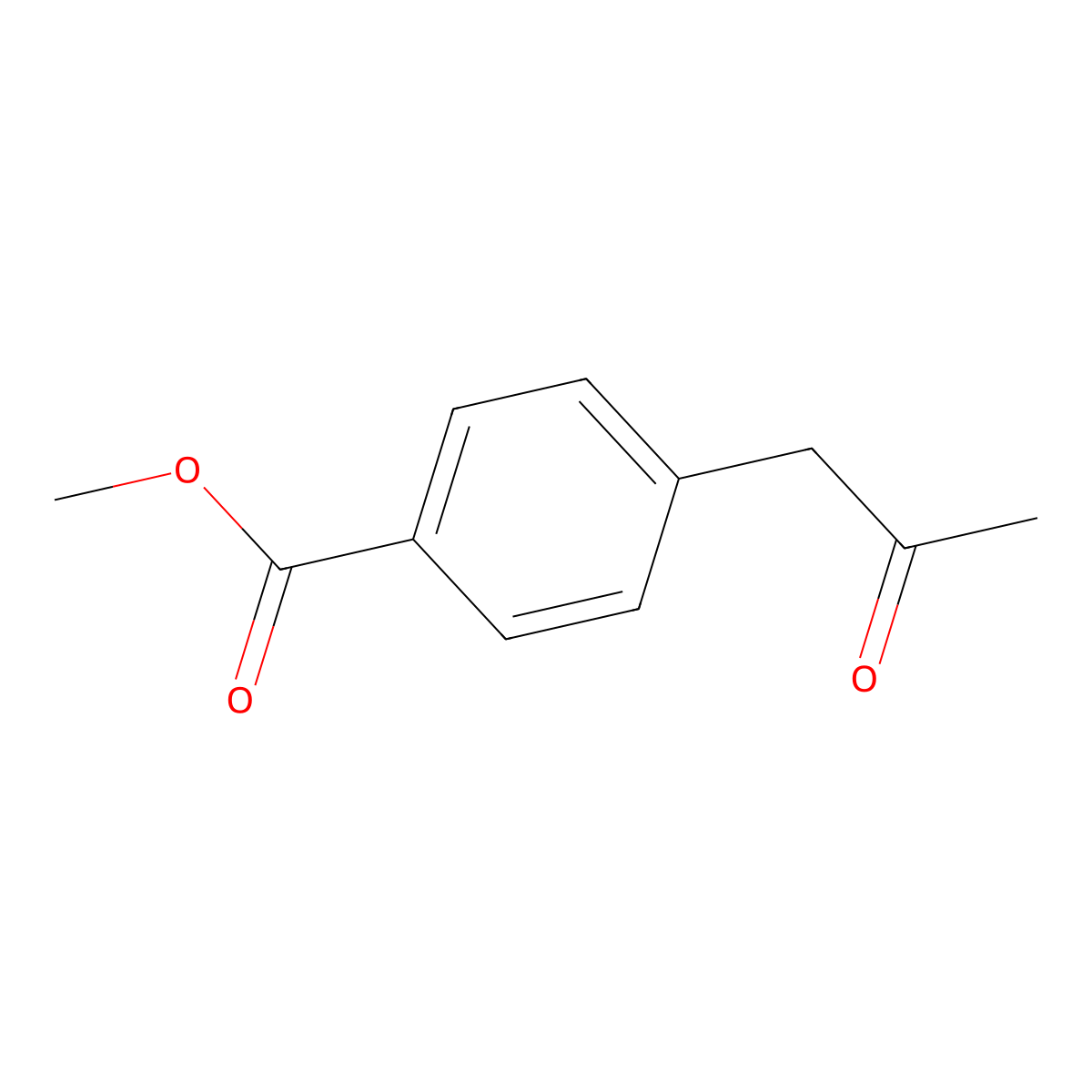 Methyl 4-(2-oxopropyl)benzoate molecular structure, CAS 22744-50-9