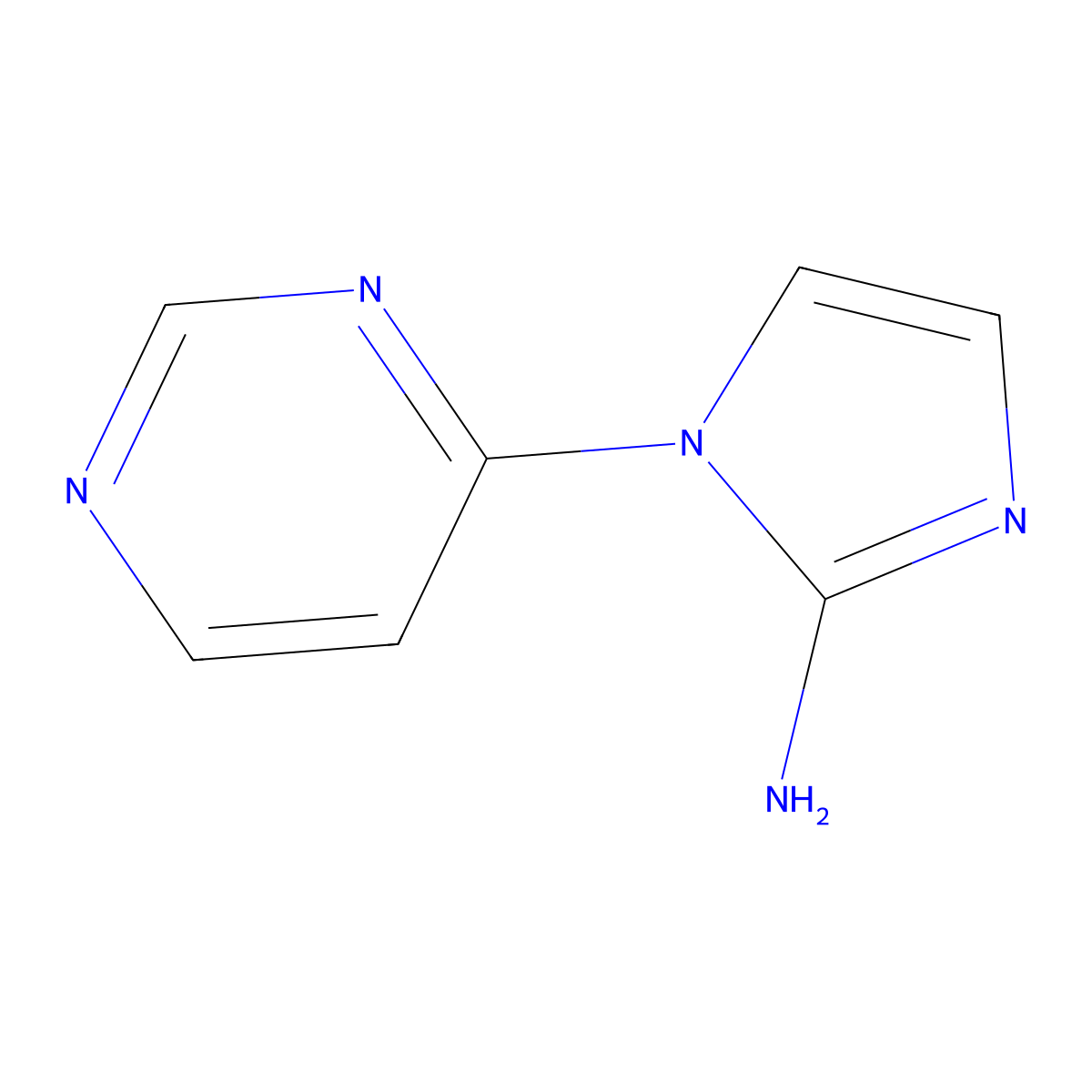 1-(pyrimidin-4-yl)-1H-imidazol-2-amine molecular structure, CAS 2274510-74-4