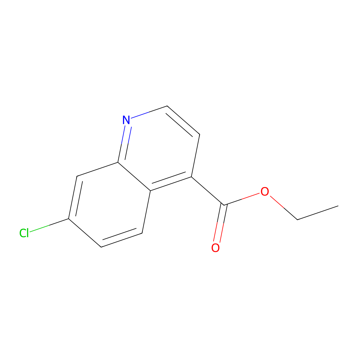 Ethyl 7-chloroquinoline-4-carboxylate molecular structure, CAS 227453-42-1