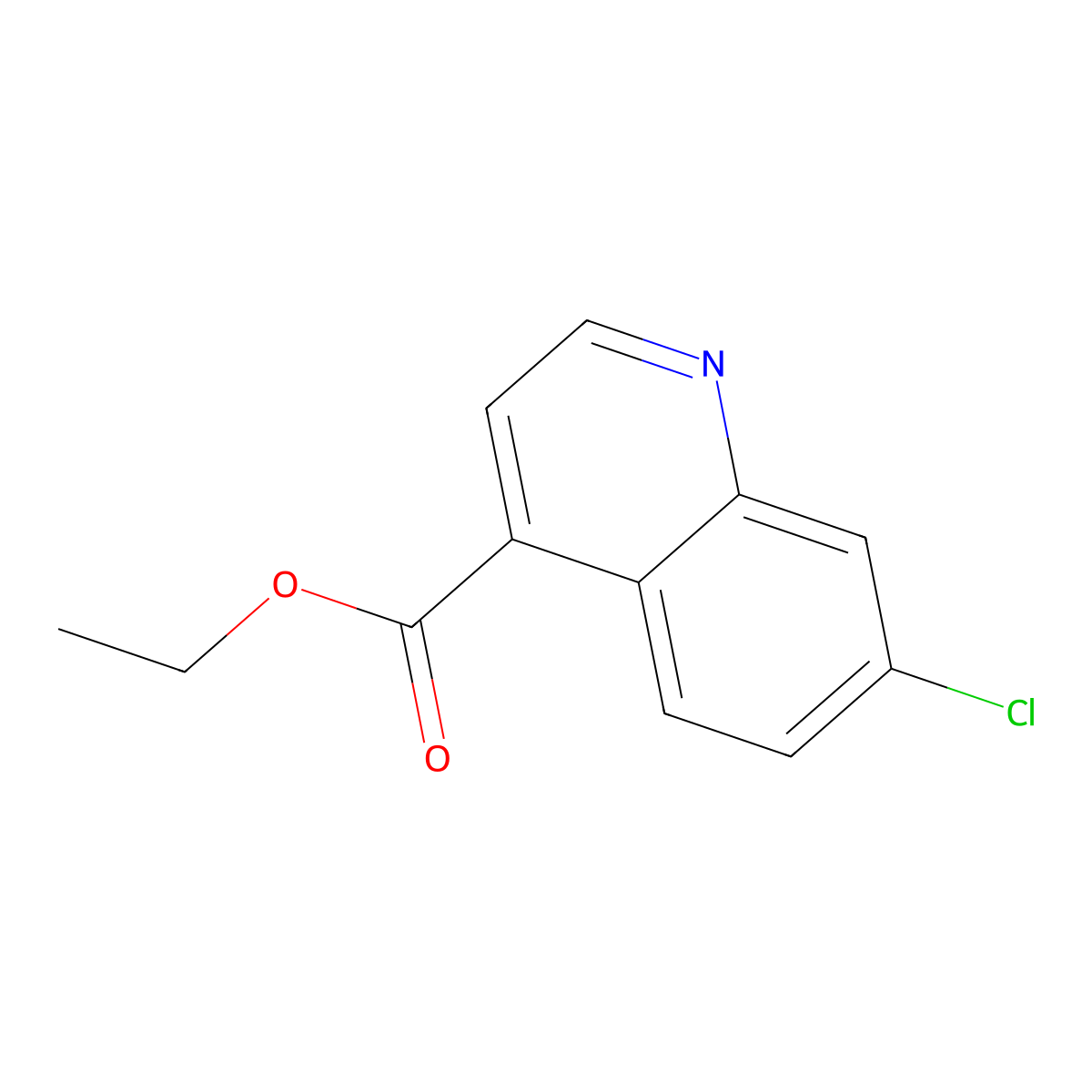 Ethyl 7-chloroquinoline-4-carboxylate molecular structure, CAS 227453-42-1