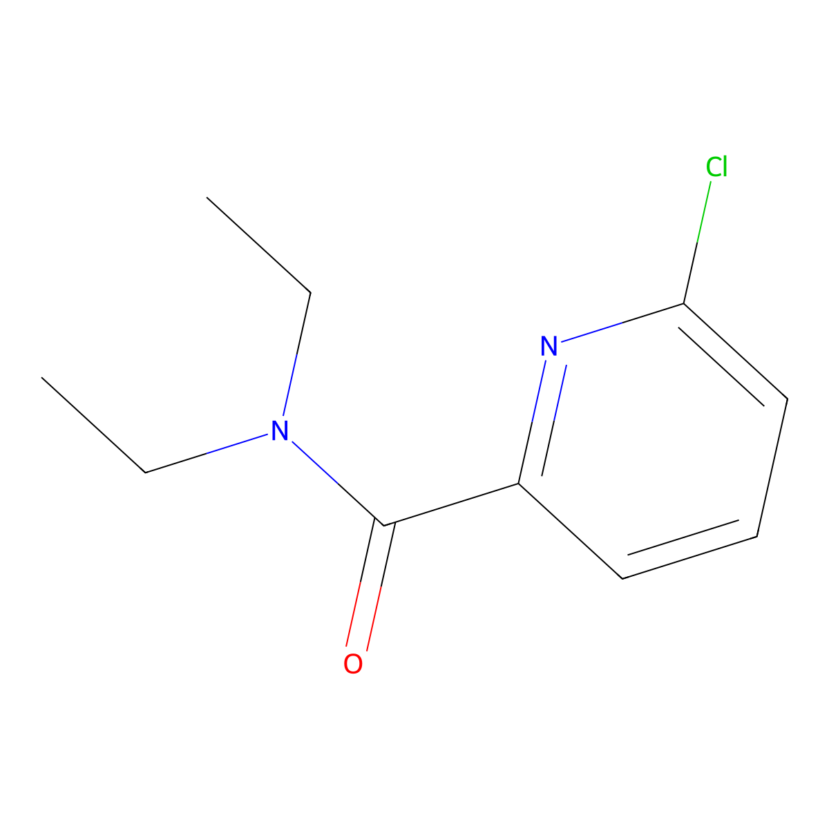 6-Chloro-pyridine-2-carboxylic acid diethylamide molecular structure, CAS 227453-44-3