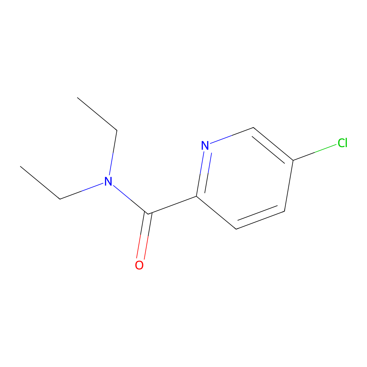 5-Chloro-N,N-diethyl-2-pyridinecarboxamide molecular structure, CAS 227453-45-4