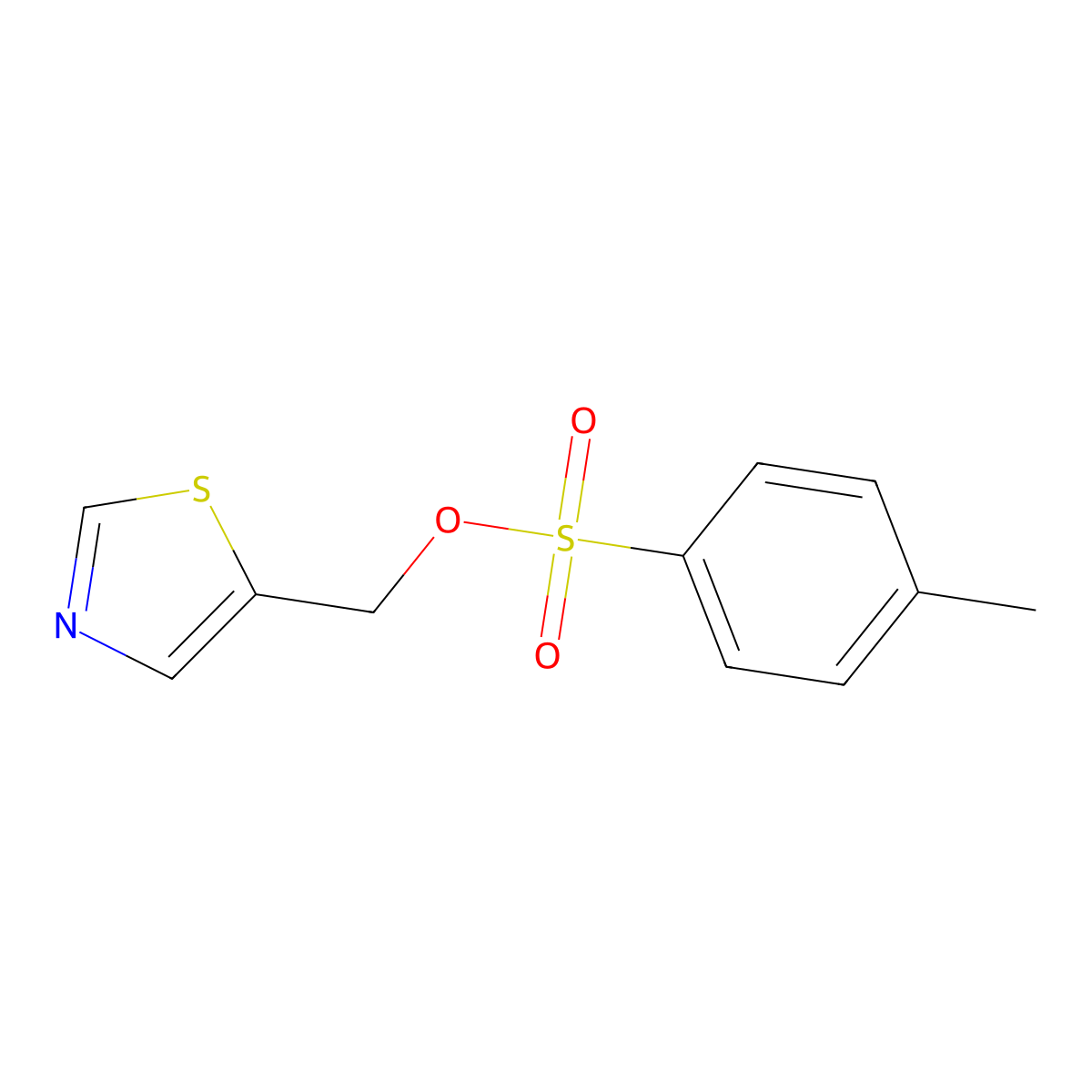 (1,3-Thiazol-5-yl)methyl 4-methylbenzene-1-sulfonate molecular structure, CAS 2274660-56-7