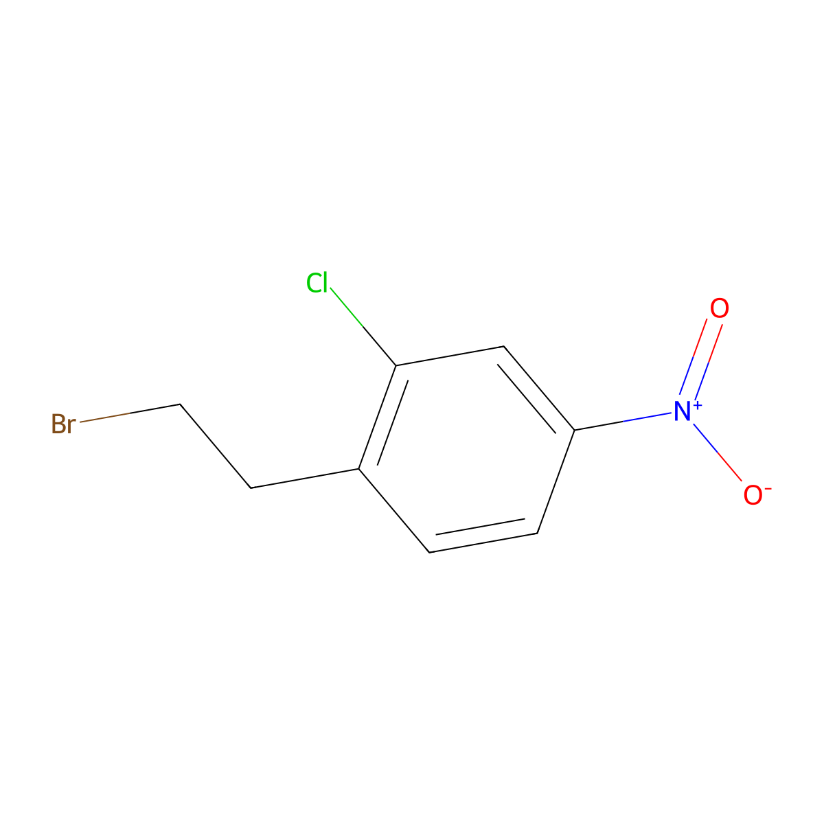 1-(2-Bromoethyl)-2-chloro-4-nitrobenzene molecular structure, CAS 227467-67-6