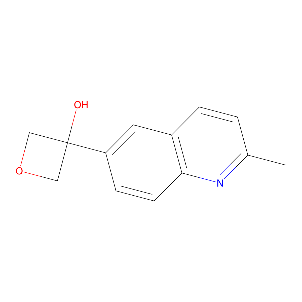 3-(2-Methylquinolin-6-yl)oxetan-3-ol molecular structure, CAS 2274702-82-6