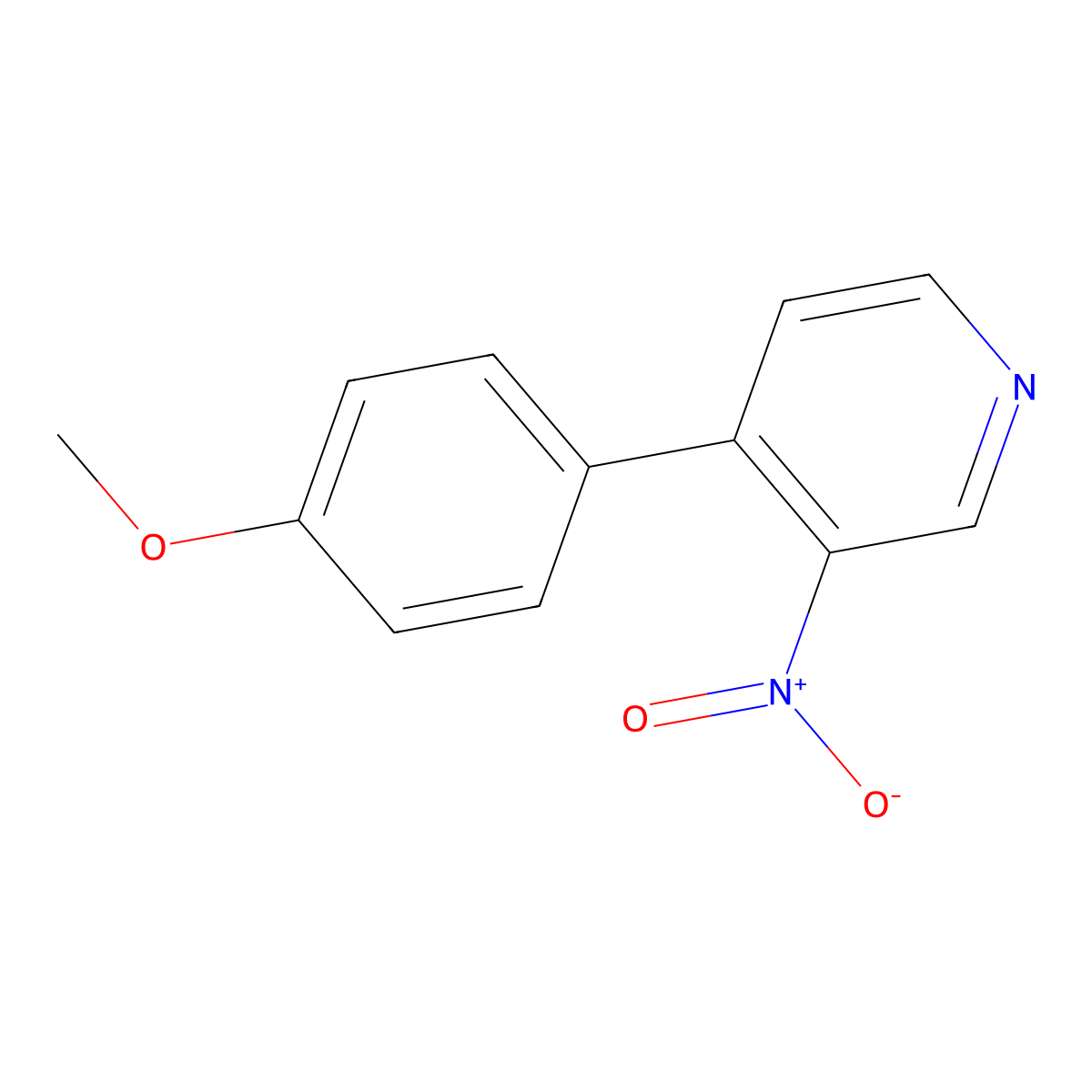4-(4-Methoxyphenyl)-3-nitropyridine molecular structure, CAS 227473-79-2