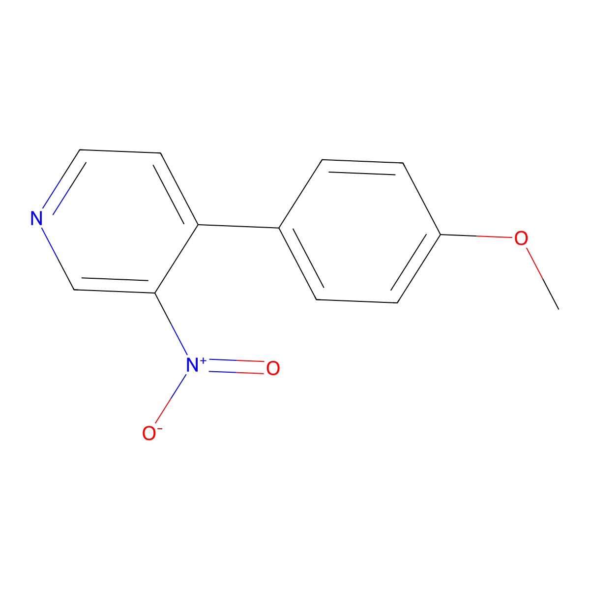4-(4-Methoxyphenyl)-3-nitropyridine molecular structure, CAS 227473-79-2