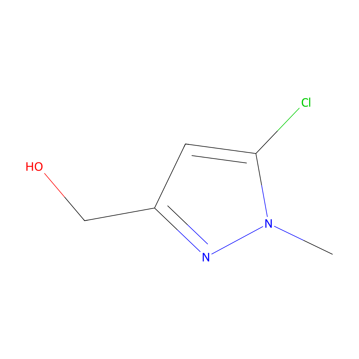 (5-chloro-1-methyl-1H-pyrazol-3-yl)methanol molecular structure, CAS 2274741-72-7