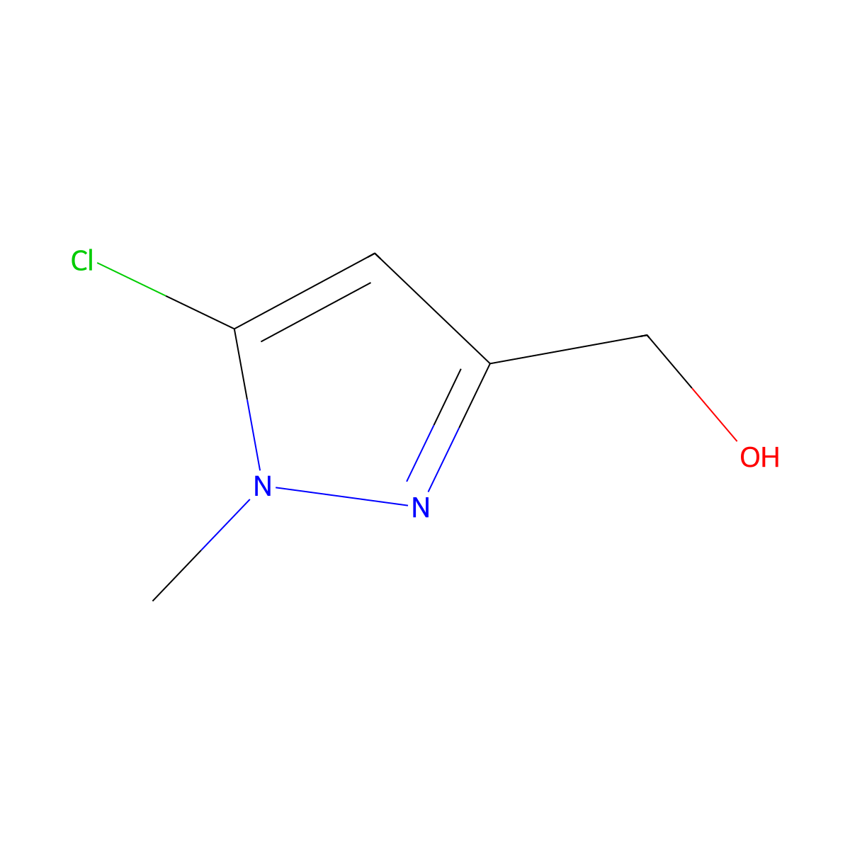 (5-chloro-1-methyl-1H-pyrazol-3-yl)methanol molecular structure, CAS 2274741-72-7
