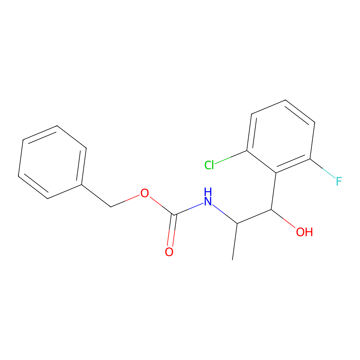 benzyl N-[1-(2-chloro-6-fluorophenyl)-1-hydroxypropan-2-yl]carbamate molecular structure, CAS 2274856-69-6
