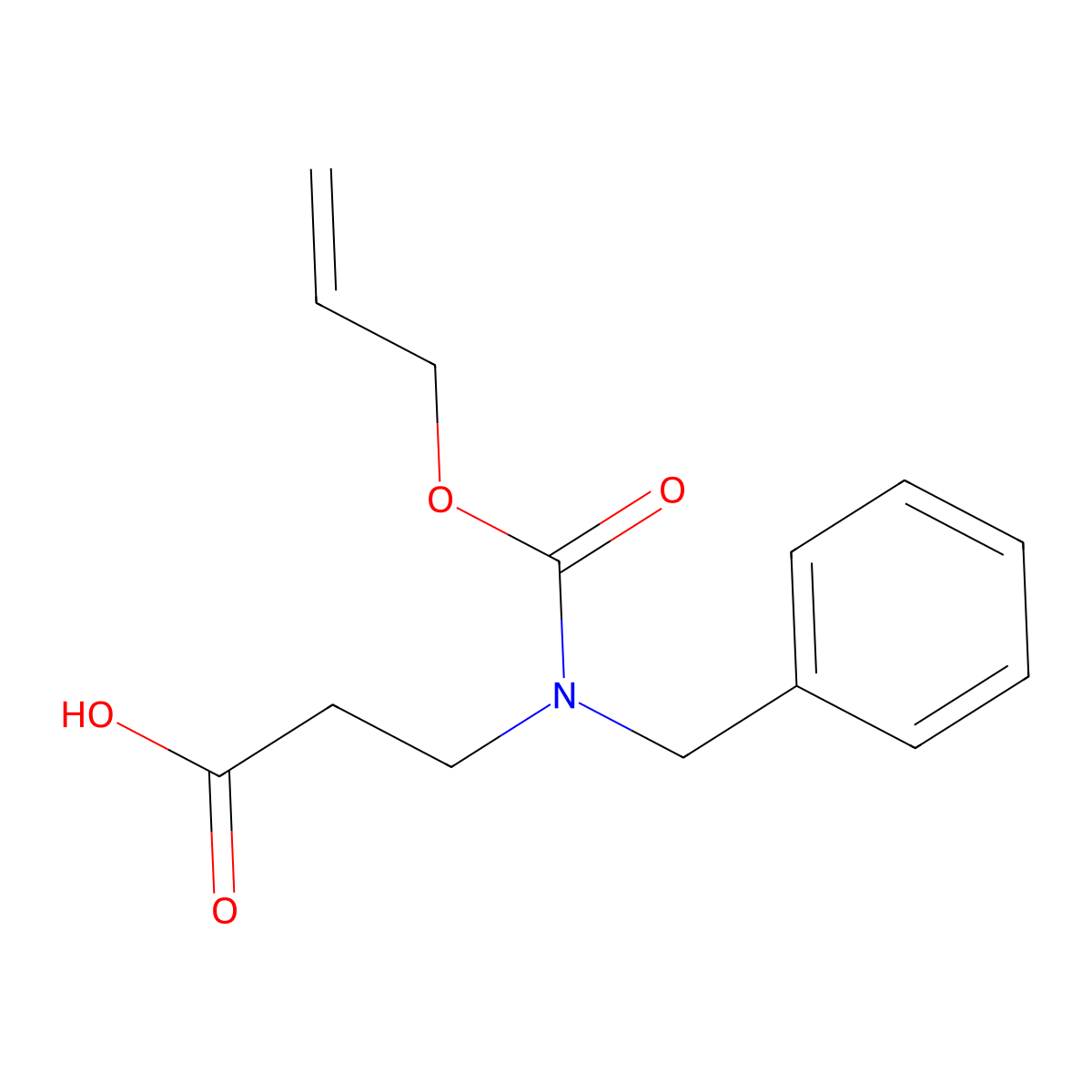 3-{Benzyl[(prop-2-en-1-yloxy)carbonyl]amino}propanoic acid molecular structure, CAS 2274939-99-8