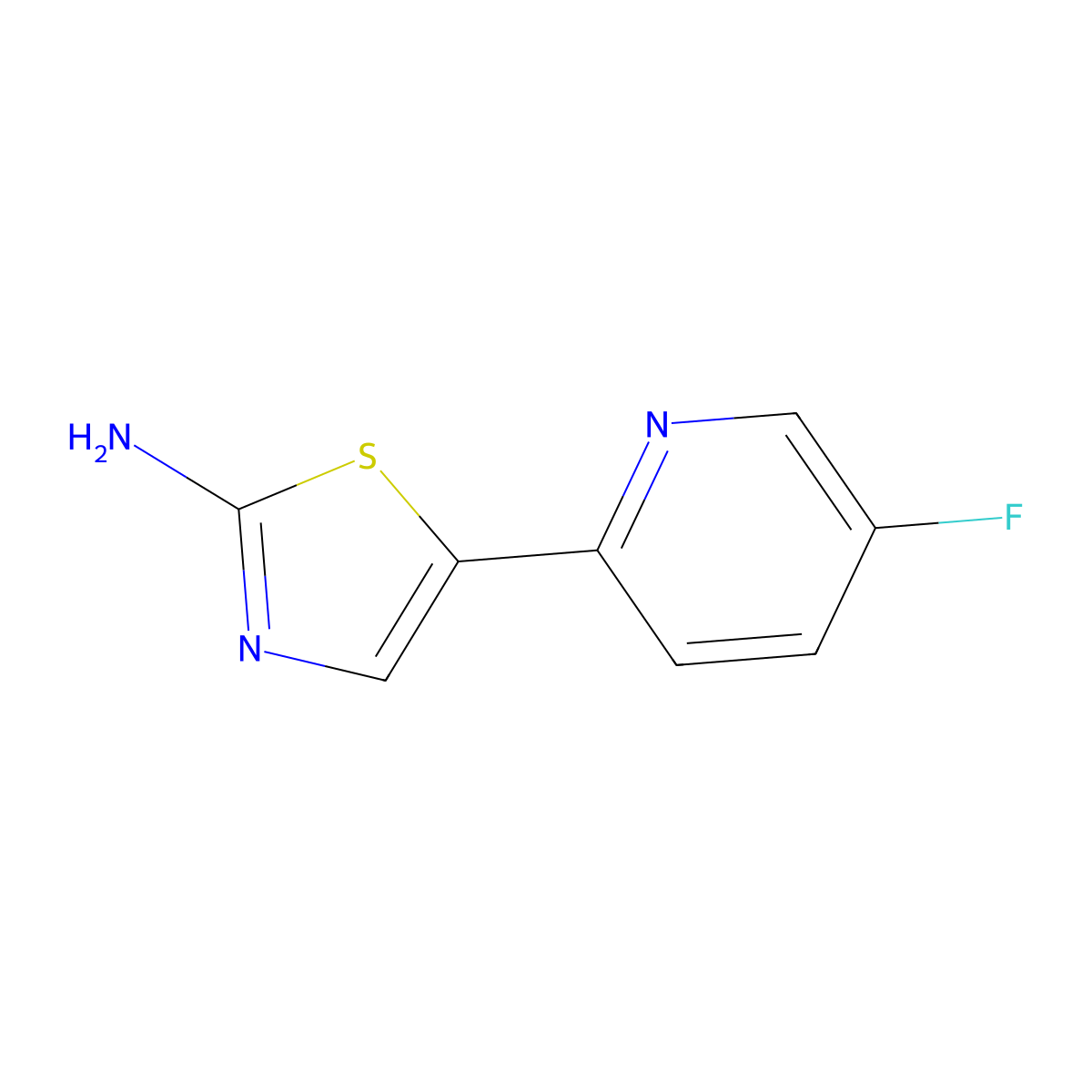 5-(5-Fluoropyridin-2-yl)-1,3-thiazol-2-amine molecular structure, CAS 2274984-34-6