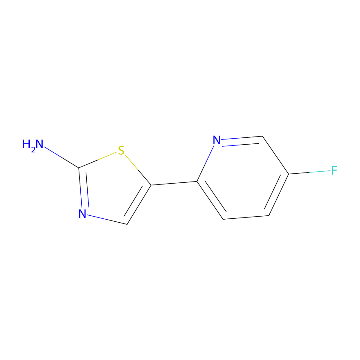 5-(5-Fluoropyridin-2-yl)-1,3-thiazol-2-amine molecular structure, CAS 2274984-34-6