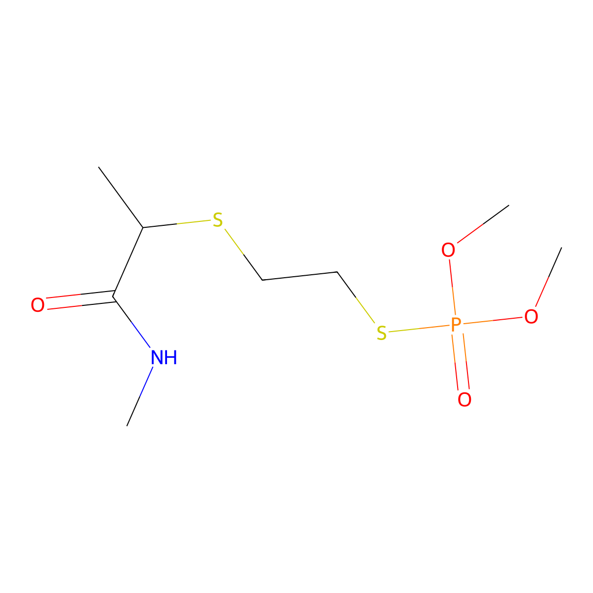 Vamidothion molecular structure, CAS 2275-23-2