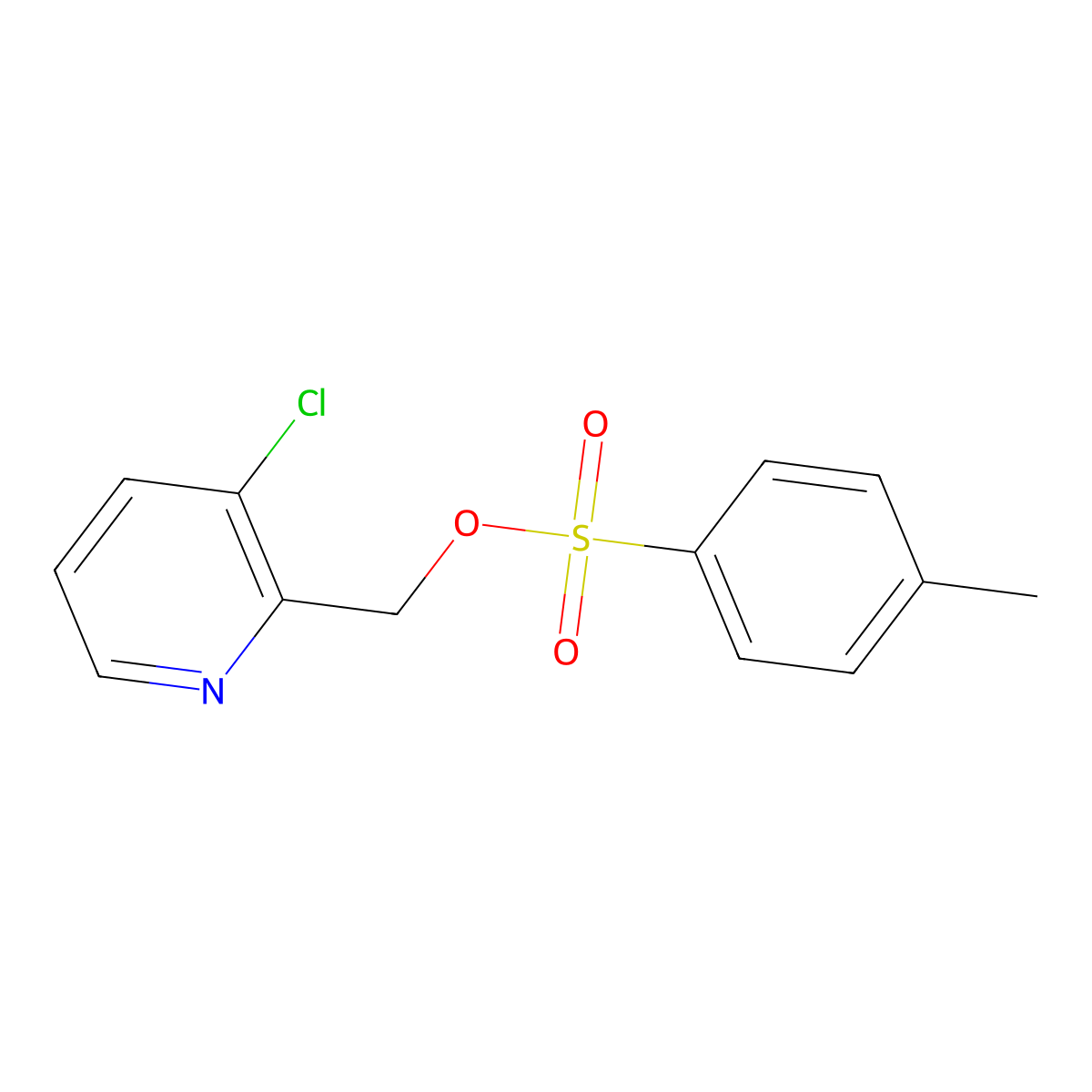 (3-Chloropyridin-2-yl)methyl 4-methylbenzene-1-sulfonate molecular structure, CAS 2275092-26-5