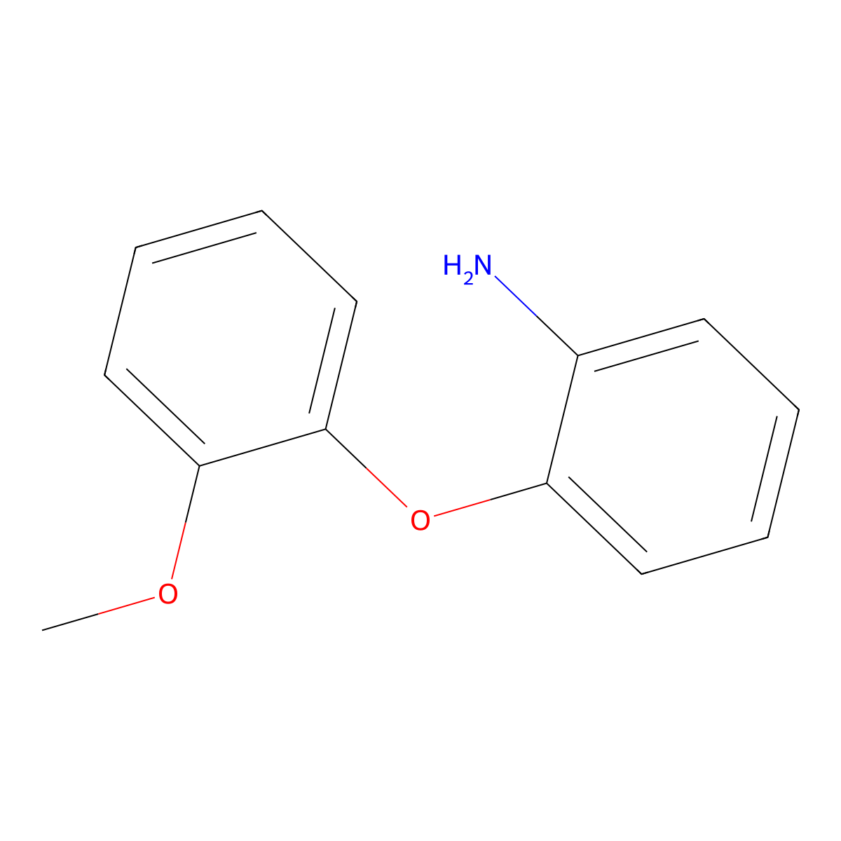 2-(2-Methoxyphenoxy)aniline molecular structure, CAS 22751-09-3