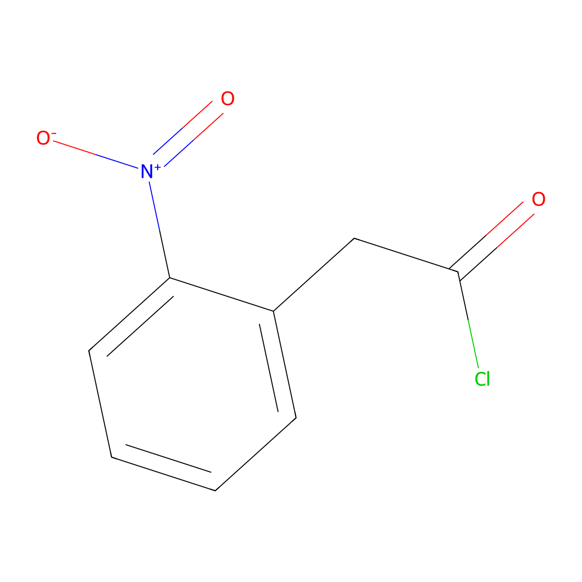 o-Nitrophenylacetyl chloride molecular structure, CAS 22751-23-1