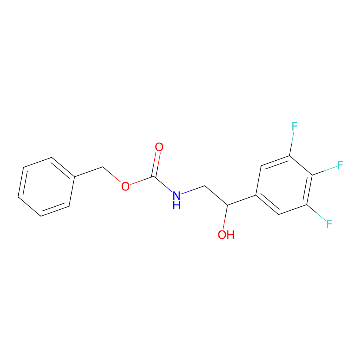 benzyl N-[2-hydroxy-2-(3,4,5-trifluorophenyl)ethyl]carbamate molecular structure, CAS 2275183-15-6