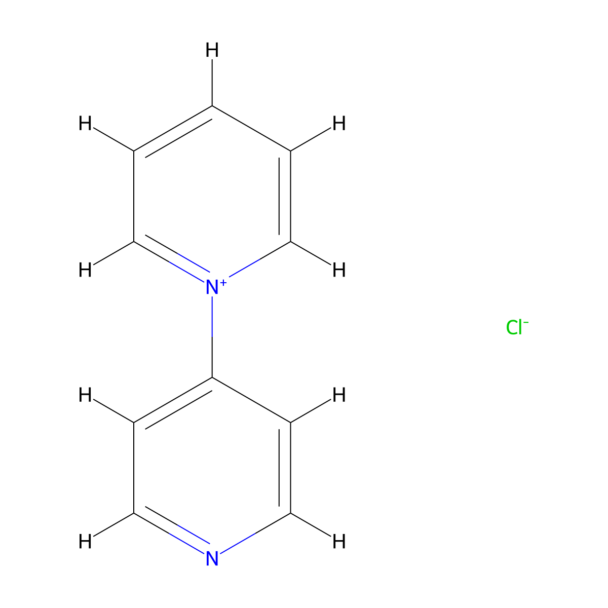 4-Pyridylpyridinium chloride molecular structure, CAS 22752-98-3