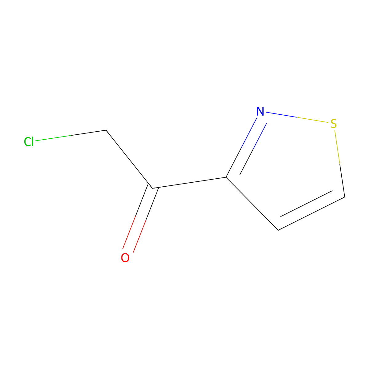 2-Chloro-1-(isothiazol-3-yl)ethan-1-one molecular structure, CAS 2275350-26-8