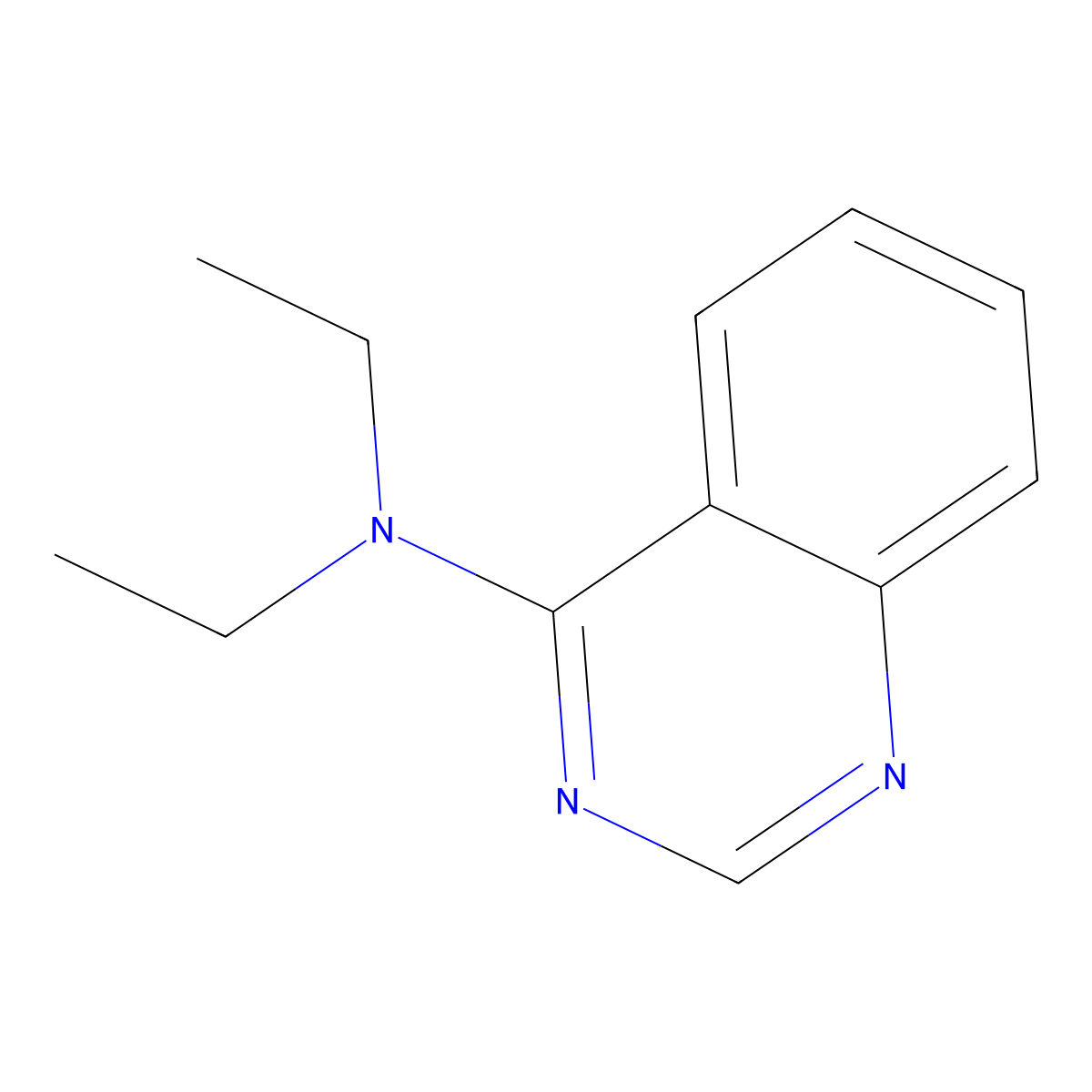 N,N-Diethyl-4-quinazolinamine molecular structure, CAS 22754-15-0