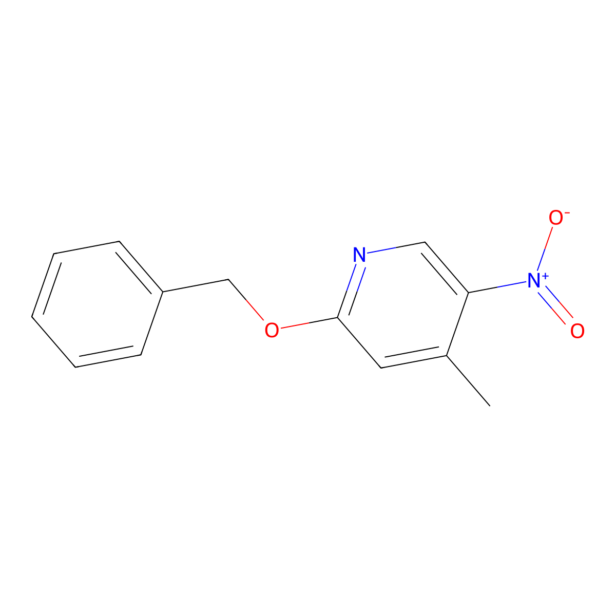 2-(Benzyloxy)-4-methyl-5-nitropyridine molecular structure, CAS 22754-93-4