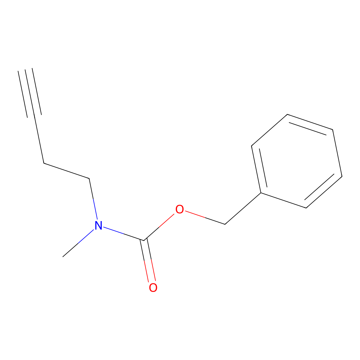 benzyl N-(but-3-yn-1-yl)-N-methylcarbamate molecular structure, CAS 2275634-78-9