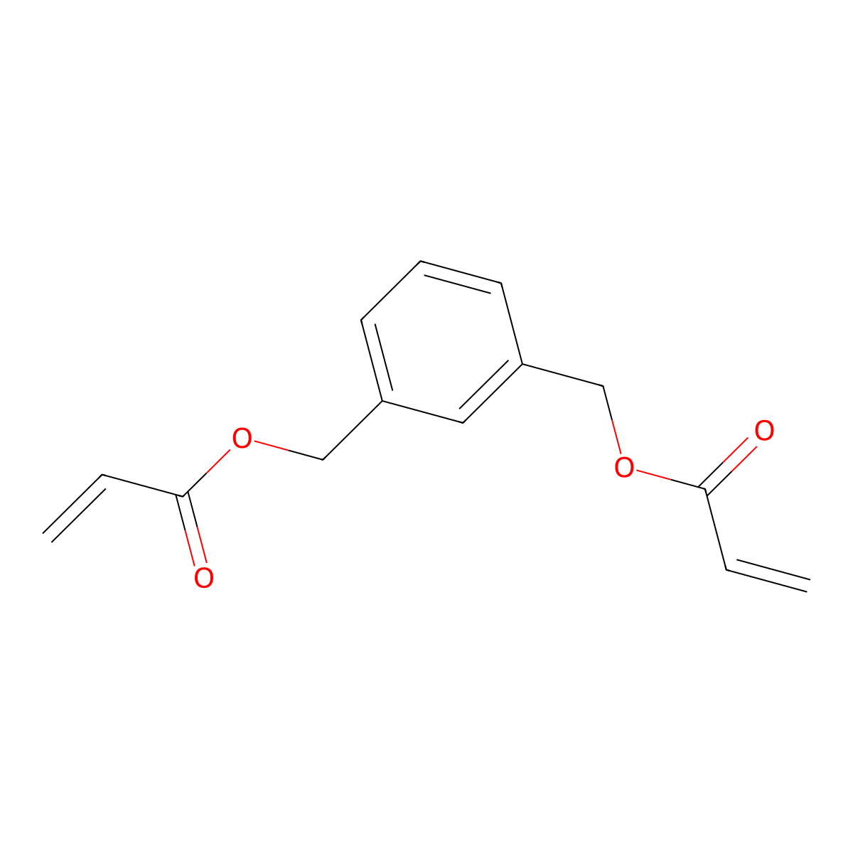 1,3-Phenylenebis(methylene) diacrylate molecular structure, CAS 22757-16-0
