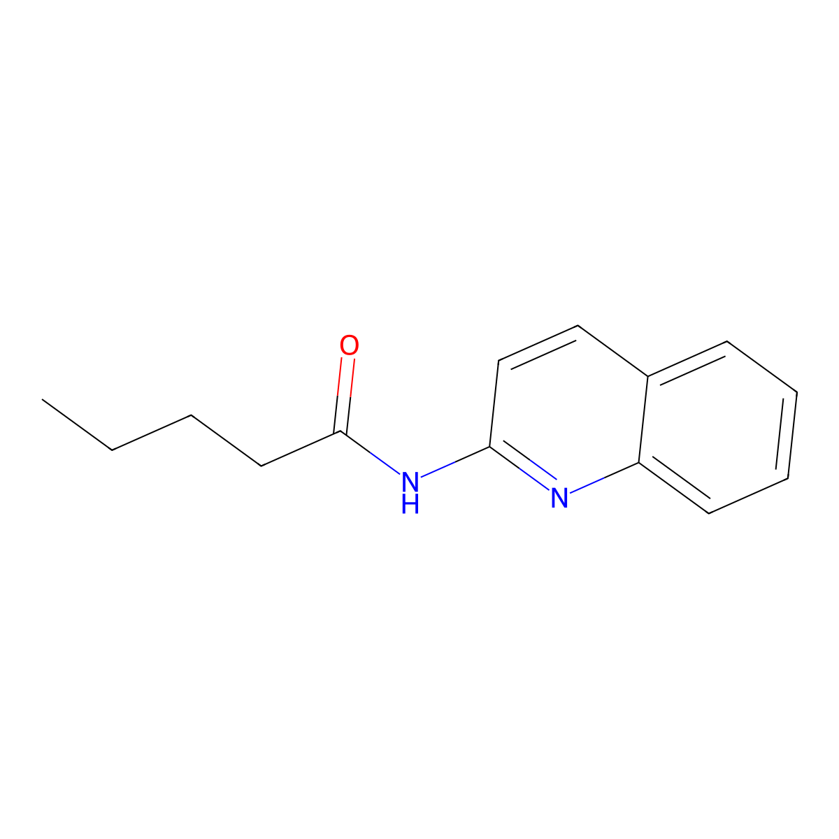 N-(Quinolin-2-yl)pentanamide molecular structure, CAS 2275751-58-9