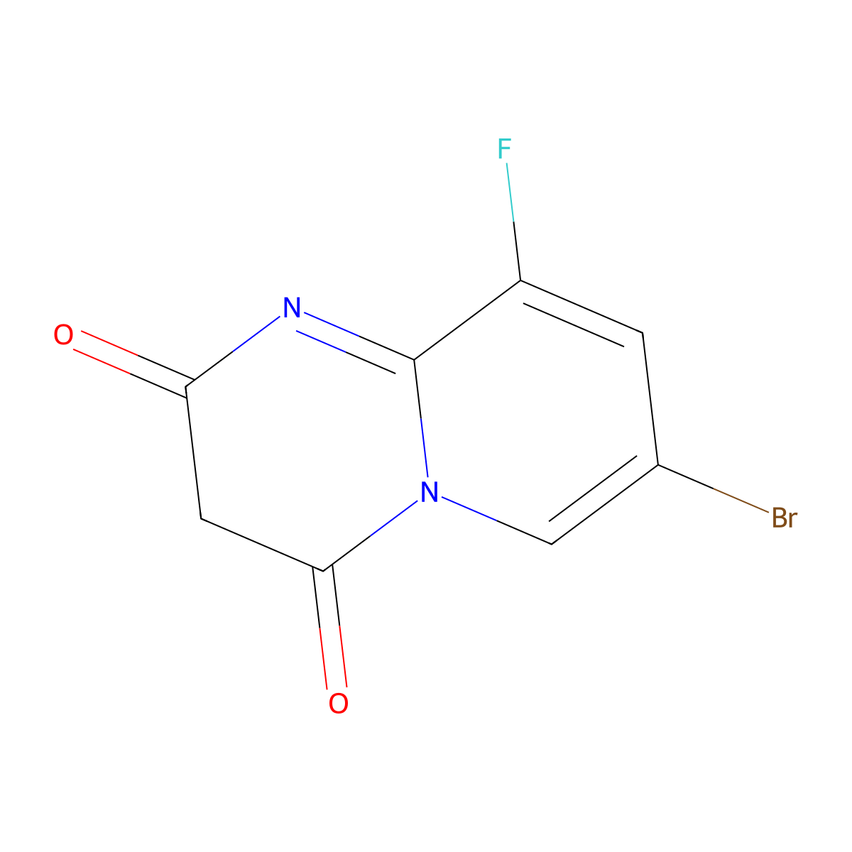 7-Bromo-9-fluoro-2H-pyrido[1,2-a]pyrimidine-2,4(3H)-dione molecular structure, CAS 2275753-14-3