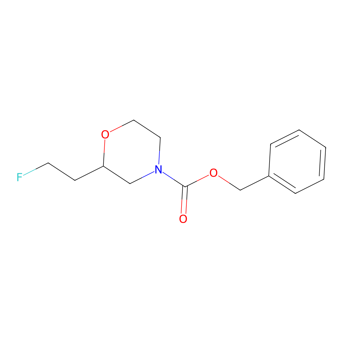 Benzyl 2-(2-fluoroethyl)morpholine-4-carboxylate molecular structure, CAS 2275781-80-9
