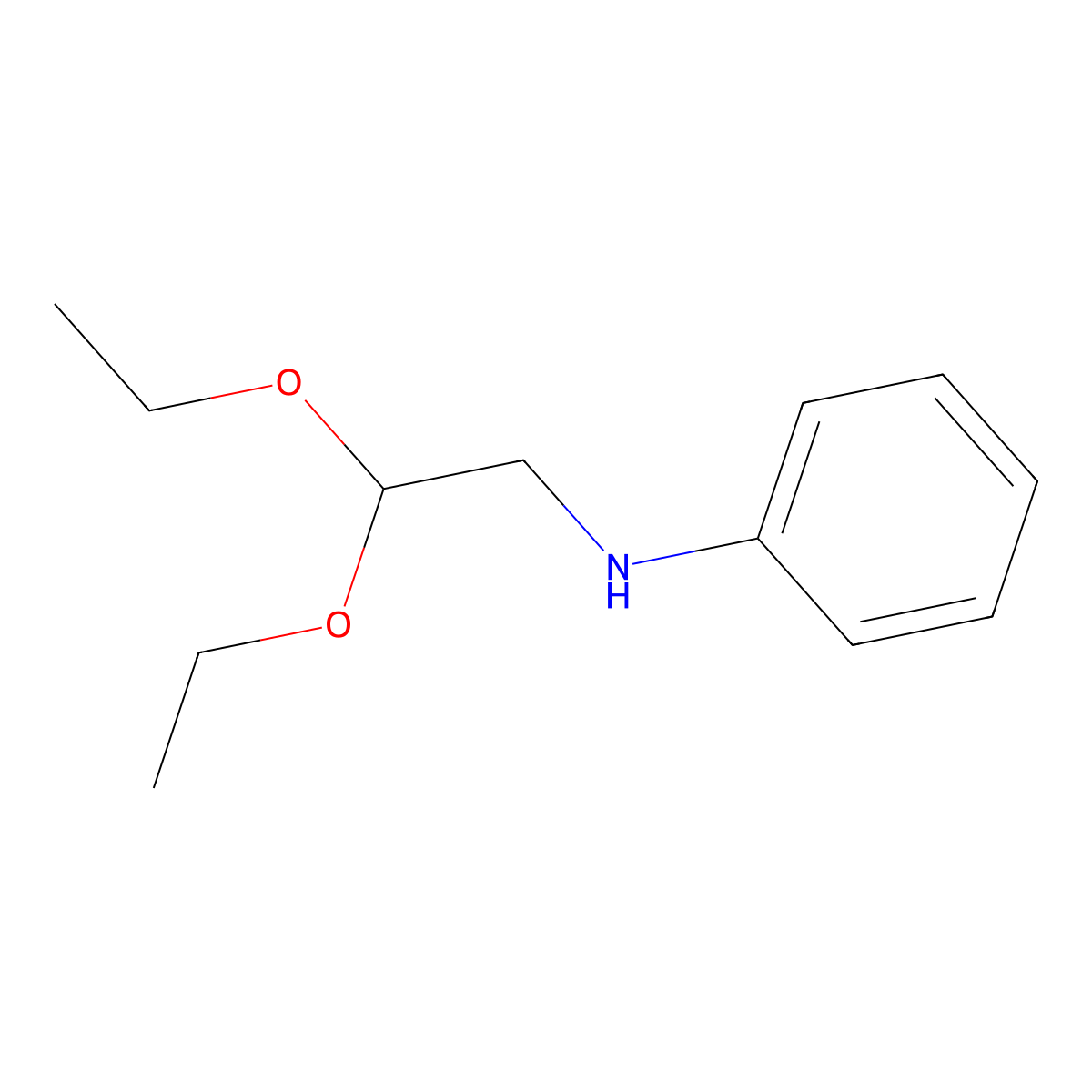 N-(2,2-Diethoxyethyl)aniline molecular structure, CAS 22758-34-5