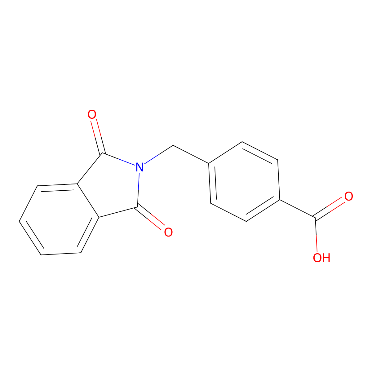 4-[(1,3-dioxo-2,3-dihydro-1H-isoindol-2-yl)methyl]benzoic acid molecular structure, CAS 227598-41-6