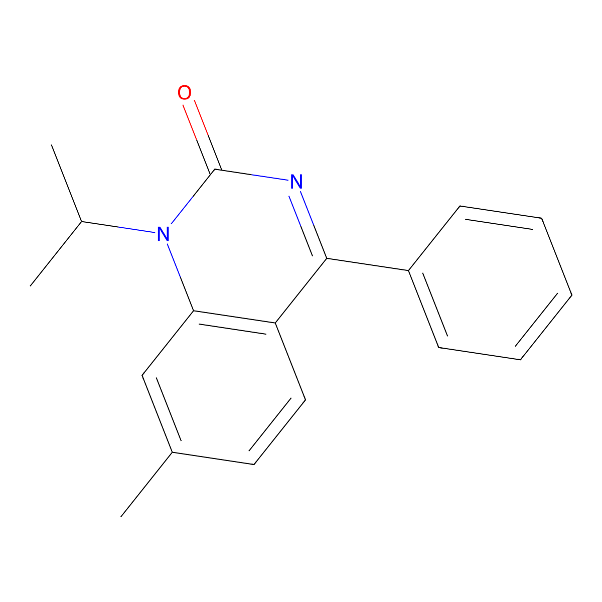 Proquazone molecular structure, CAS 22760-18-5