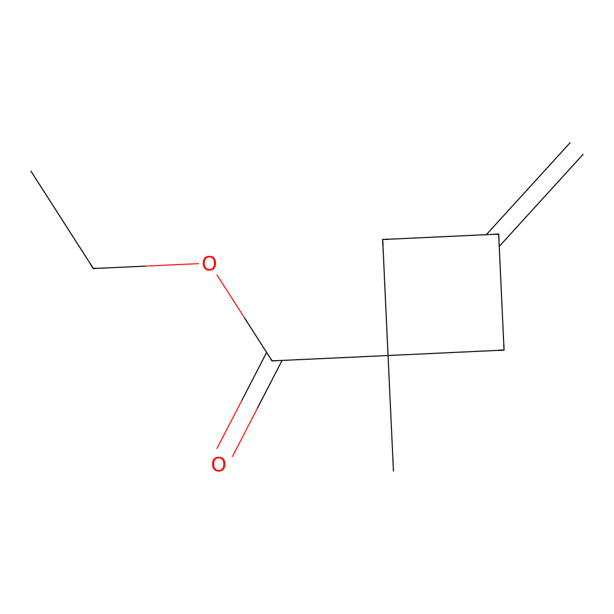 Ethyl 1-methyl-3-methylenecyclobutanecarboxylate molecular structure, CAS 227607-41-2
