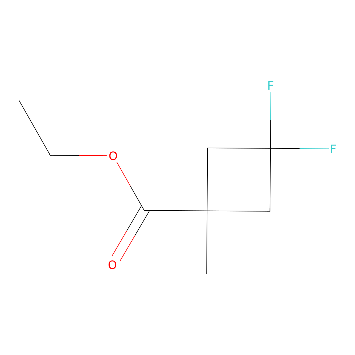 Ethyl 3,3-difluoro-1-methylcyclobutanecarboxylate molecular structure, CAS 227607-45-6