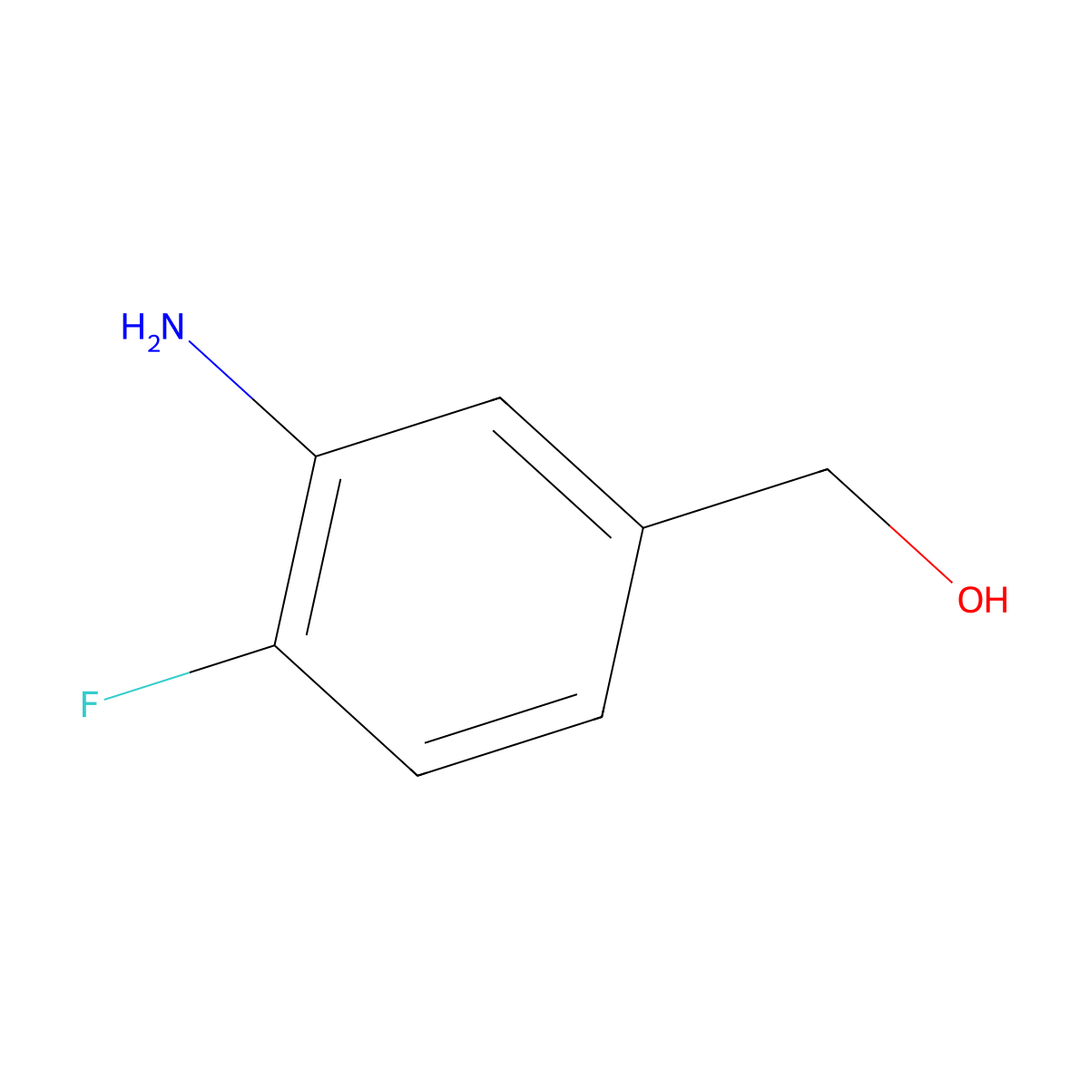 (3-Amino-4-fluorophenyl)methanol molecular structure, CAS 227609-86-1