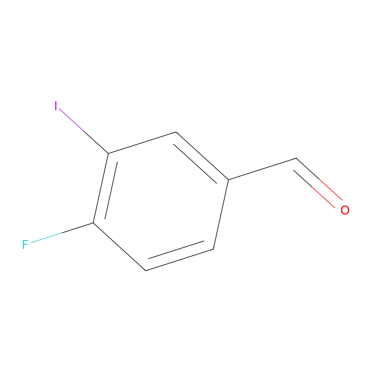 4-Fluoro-3-iodobenzaldehyde molecular structure, CAS 227609-88-3
