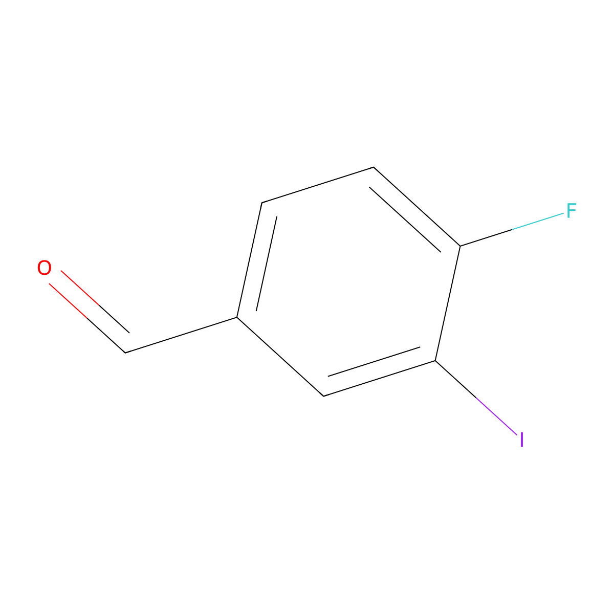 4-Fluoro-3-iodobenzaldehyde molecular structure, CAS 227609-88-3