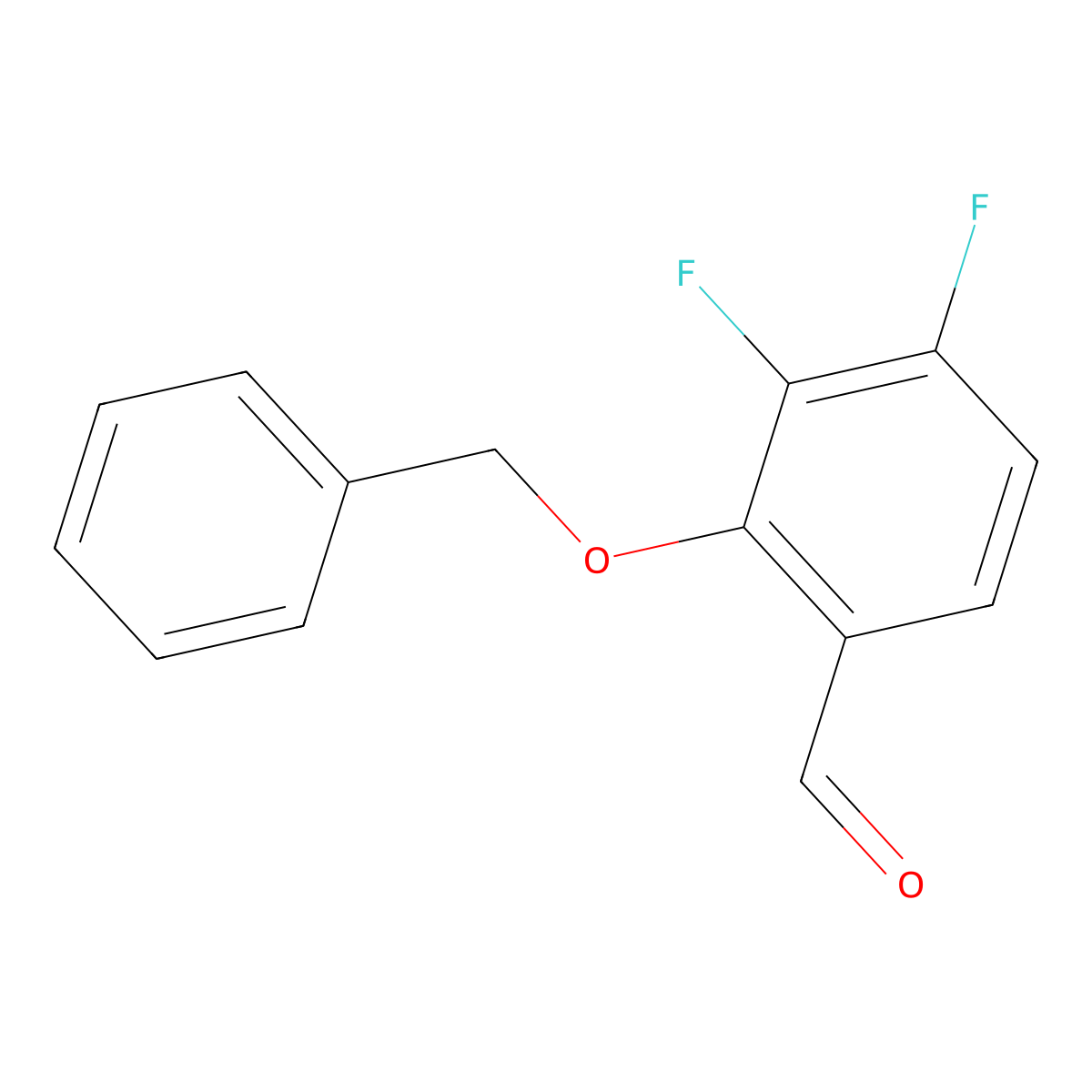 2-(Benzyloxy)-3,4-difluorobenzaldehyde molecular structure, CAS 2276109-78-3