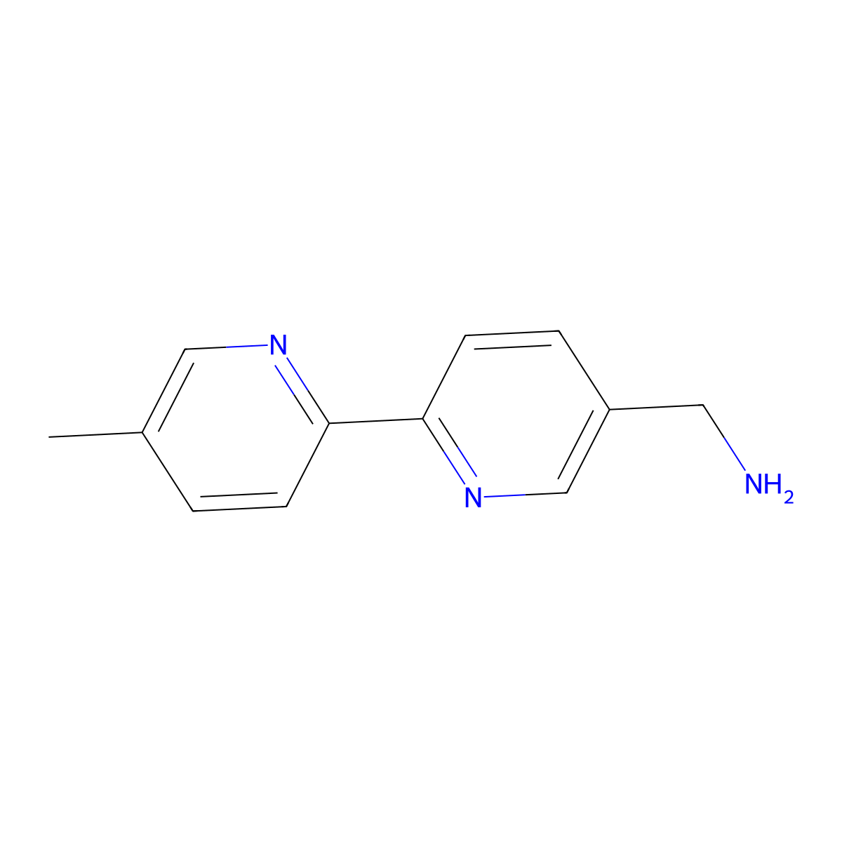 5'-Methyl[2,2'-bipyridine]-5-methanamine molecular structure, CAS 227619-68-3