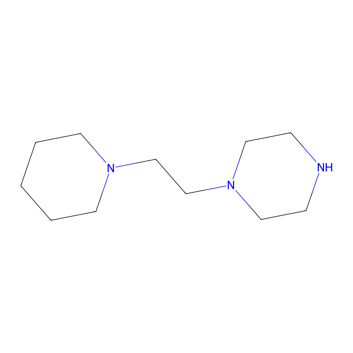 1-(2-Piperidin-1-yl-ethyl)-piperazine molecular structure, CAS 22763-65-1